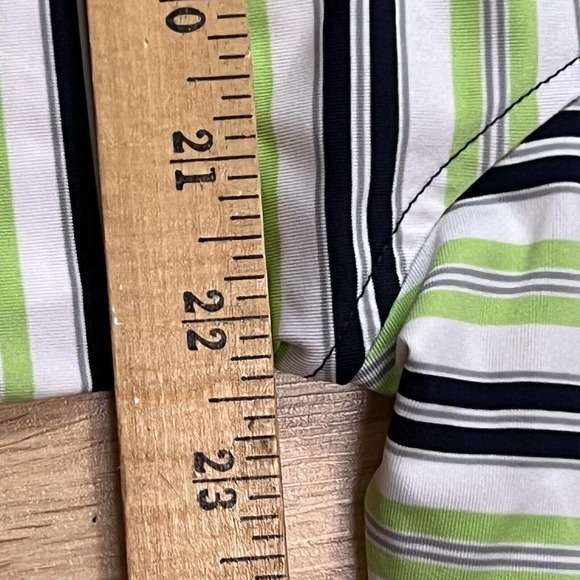 Footjoy Shirt Golf Polo Mens Size L Performance Activewear Green Athletic Fit - Picture 9 of 12